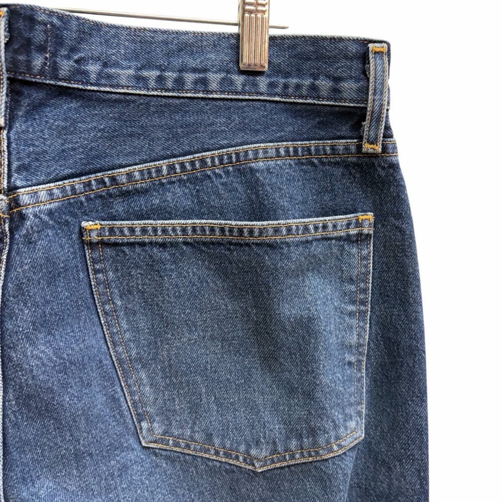 AGOLDE Parker High Rise Straight Leg Jeans Cropped Medium Wash - Picture 7 of 8